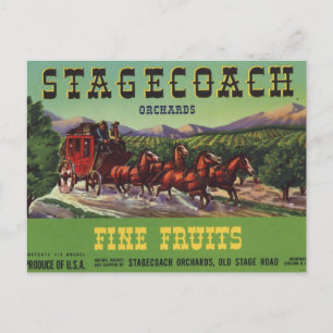 Stagecoach Vykort