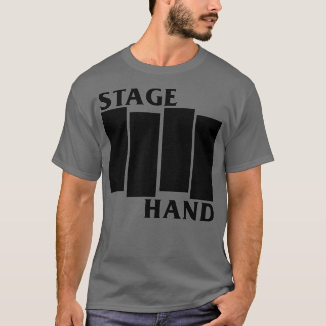 STAGEHAND Rigging Technician Theater Stage Hand T Shirt (Framsida)