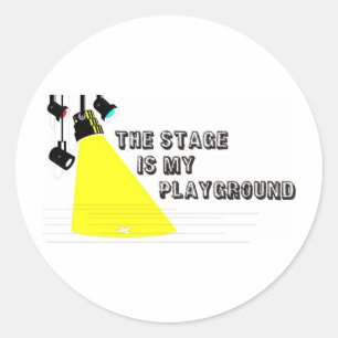StageIsMyPlayground Runt Klistermärke