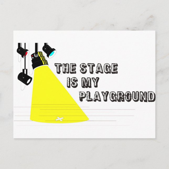 StageIsMyPlayground Vykort (Framsida)