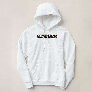 Stagger Kvinnors vita hodie T Shirt
