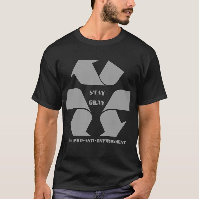 STAGGRÅTT T-SHIRT (Framsida)