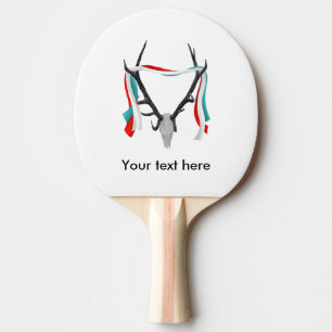 Stags Head with Antlers Pingisracket