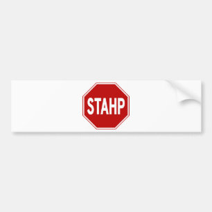 STAHP! Underteckna Bildekal