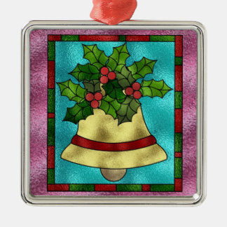 Stain Glass Klockor design Julgran Ornament