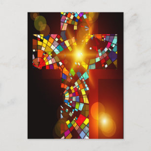 Stain Glass Kor Vykort