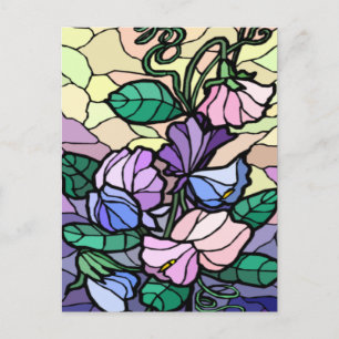 Stain Glass Lily från postkortet Fält Vykort