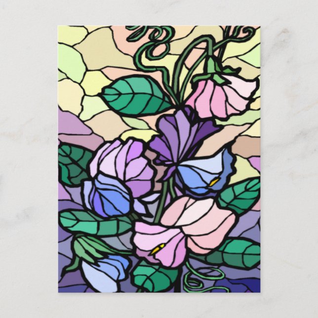 Stain Glass Lily från postkortet Fält Vykort (Framsida)