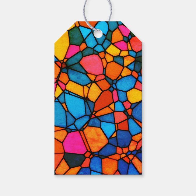 Stain Glass Presentetikett (Framsidan)