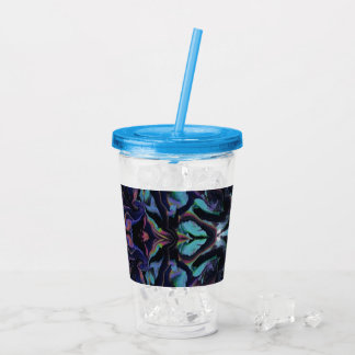 Stained Glass Acrylic Pour Tumbler Take Away Mugg