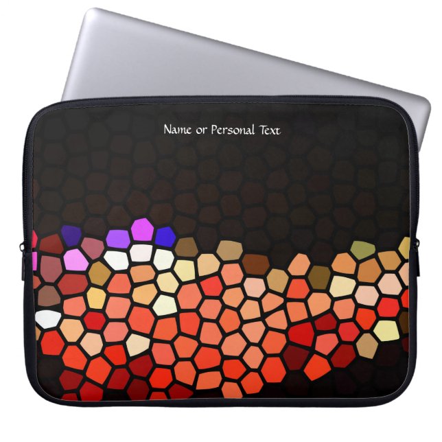 Stained Glass Art Pathway Personal Laptop Cover Fodral (Framsidan)
