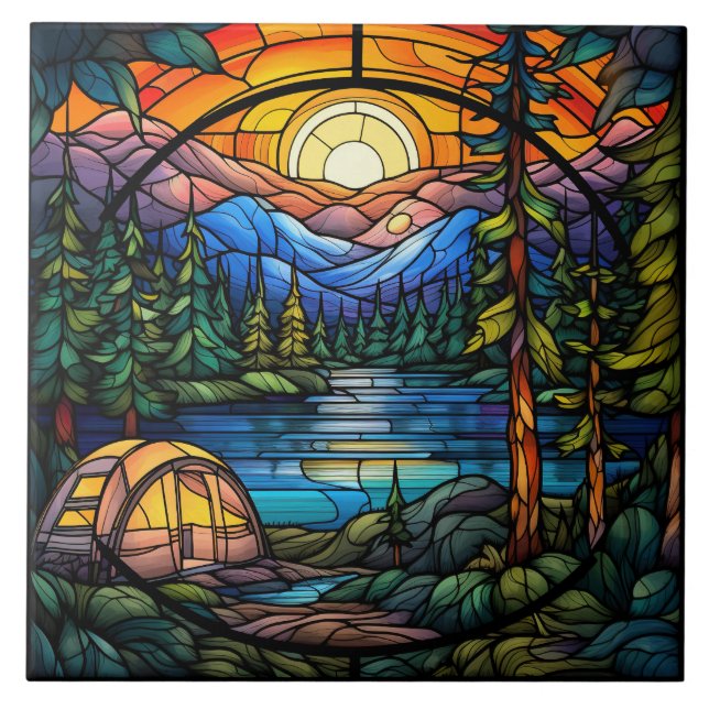 Stained Glass  Kakelplatta (Framsidan)