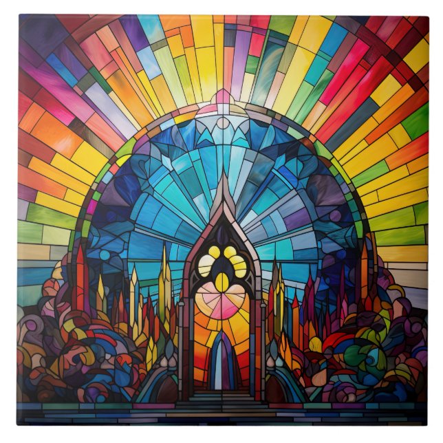  Stained Glass  Kakelplatta (Framsidan)