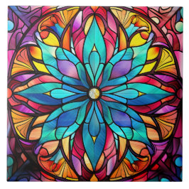 Stained Glass Kakelplatta
