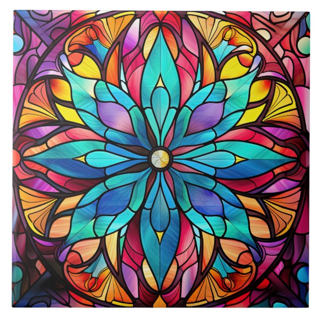 Stained Glass  Kakelplatta (Framsidan)