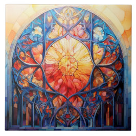 Stained Glass Kakelplatta