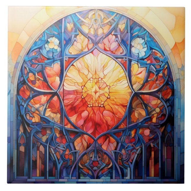 Stained Glass  Kakelplatta (Framsidan)
