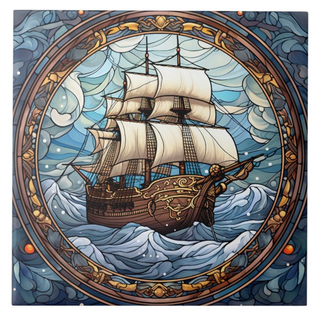 Stained Glass  Kakelplatta (Framsidan)