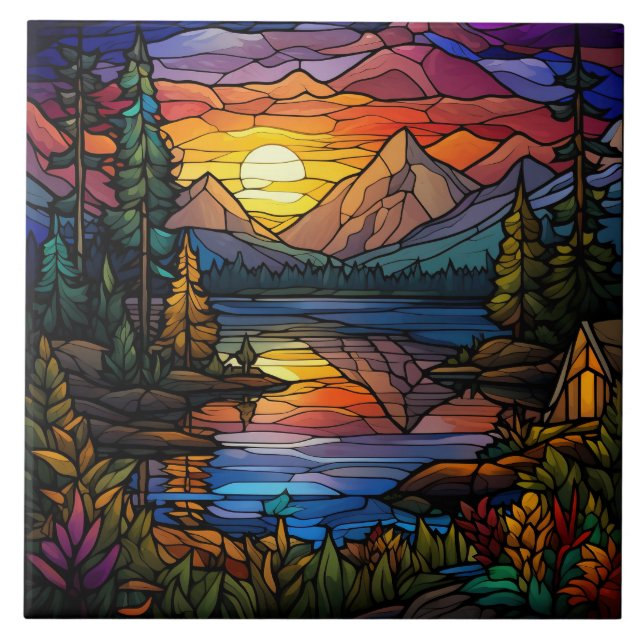 Stained Glass  Kakelplatta (Framsidan)