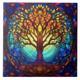 Stained Glass Kakelplatta
