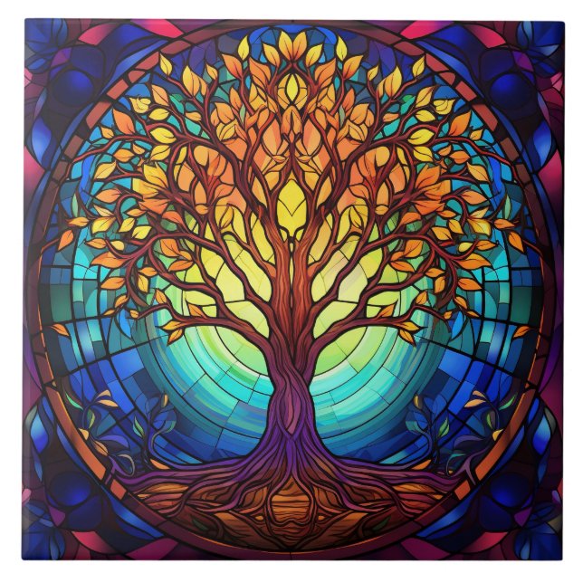 Stained Glass  Kakelplatta (Framsidan)