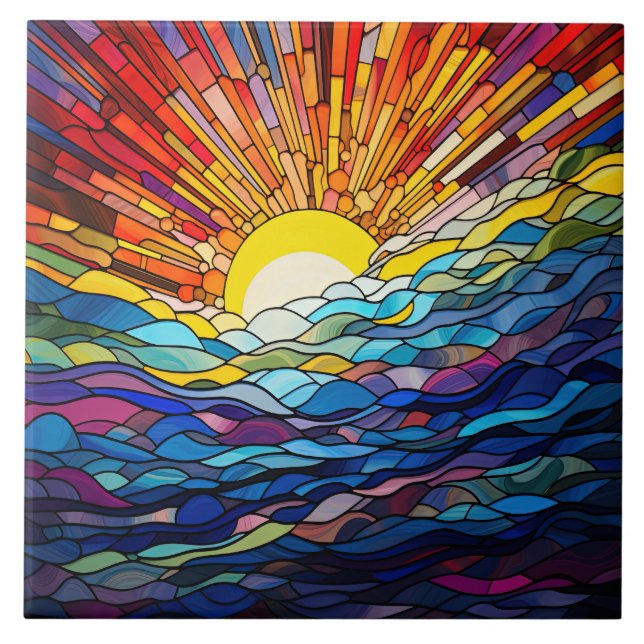  Stained Glass  Kakelplatta (Framsidan)