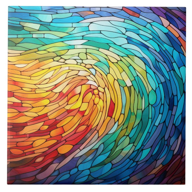  Stained Glass  Kakelplatta (Framsidan)