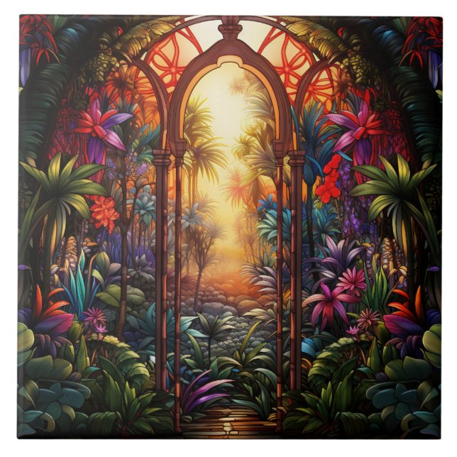 Stained Glass  Kakelplatta (Framsidan)
