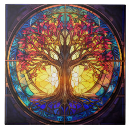 Stained Glass Kakelplatta