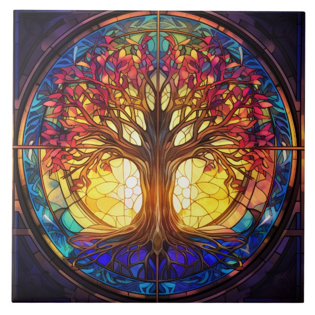 Stained Glass  Kakelplatta (Framsidan)