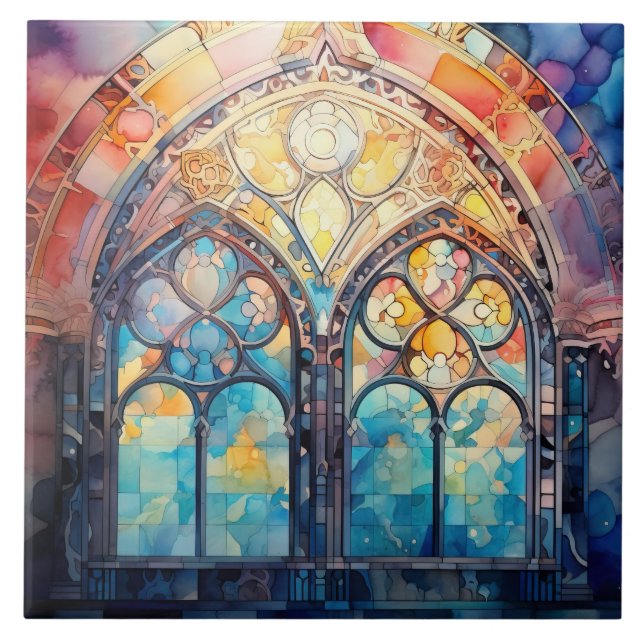 Stained Glass  Kakelplatta (Framsidan)