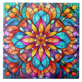 Stained Glass Kakelplatta