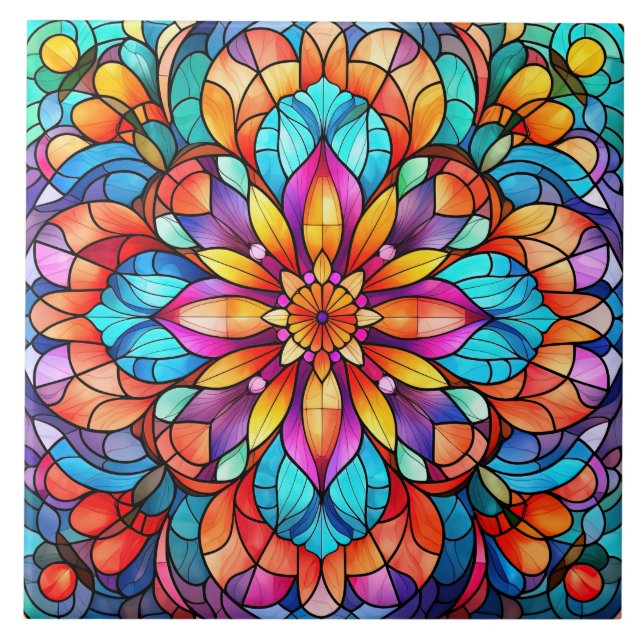 Stained Glass  Kakelplatta (Framsidan)