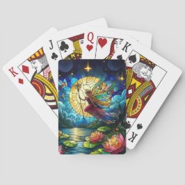 Stained Glass Moonlight Flight Fairy  Casinokort