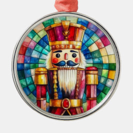 Stained Glass Nutcracker Personalized Christmas Julgransprydnad Metall