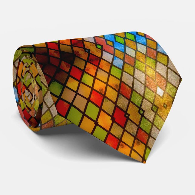 Stained Glass Pattern Church Tie Slips (Rullad)