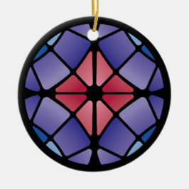 Stained Glass (Radial - Midnight) Julgransprydnad Keramik