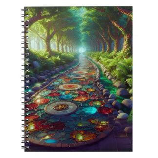 Stained Glass Road Notebook Anteckningsbok