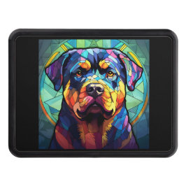 Stained Glass Rottweiler Dragkroksskydd