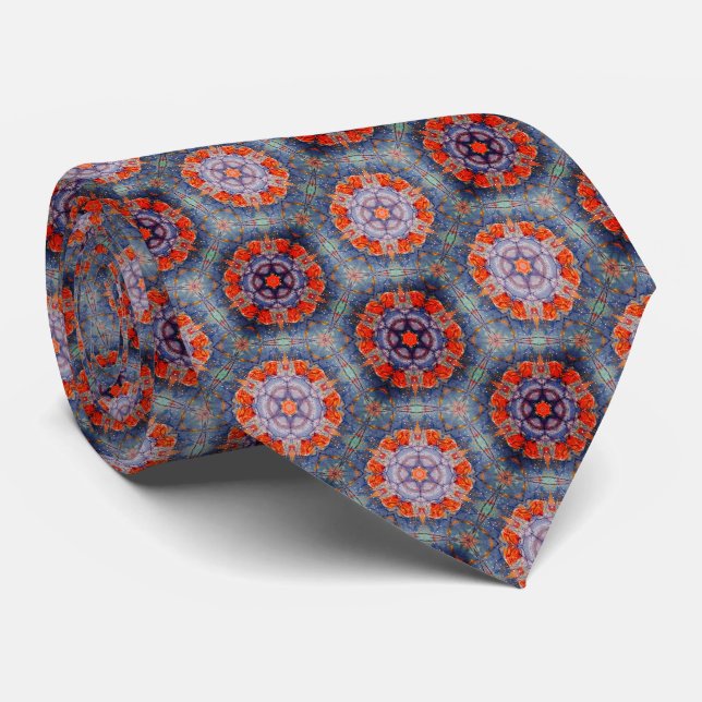 Stained Glass Stars Neck Tie Slips (Rullad)