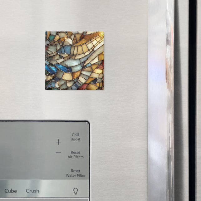 Stained Glass Waves Magnet (In Situ (Fridge))