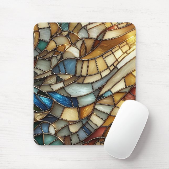 Stained Glass Waves Musmatta (Med mus)