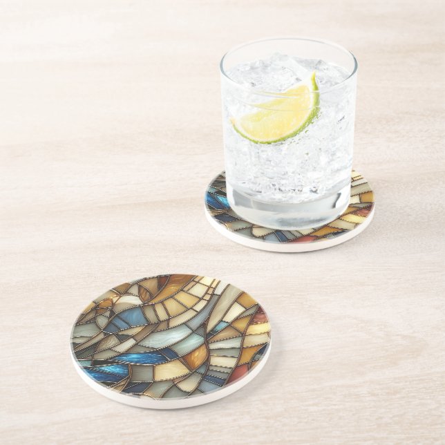 Stained Glass Waves Underlägg (Sidan)