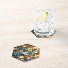 Stained Glass Waves Underlägg Papper