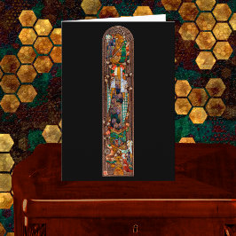 Stained Glass Window Design of St. Gobnait  Kort