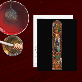 Stained Glass Window Design of St. Gobnait  Vykort