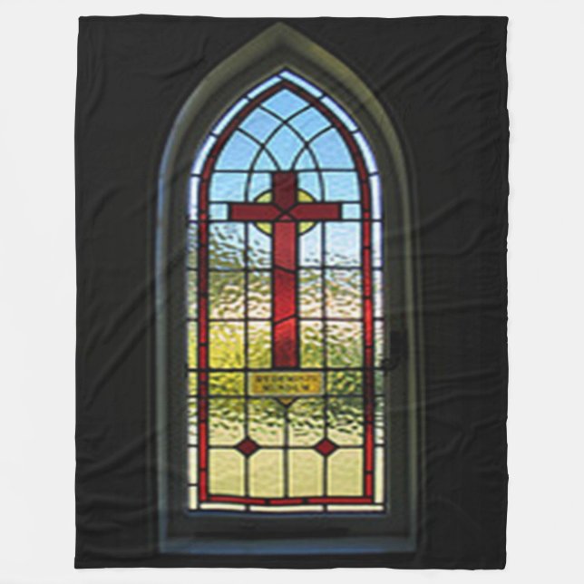 STAINED GLASS WINDOW FLEECEFILT (Framsidan)