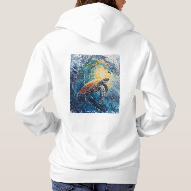 Stained Sea Turtle T Shirt (Baksida)