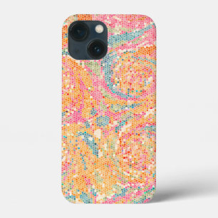 STAINERAD GLASLOOK /PASTEL PEACH ROSA BLUE FÄRG