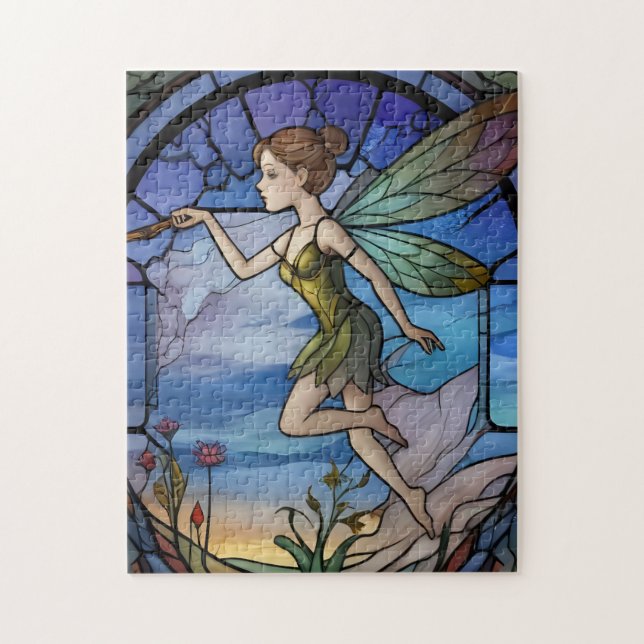 Stainglass Fairy Pussel (Vertikal)